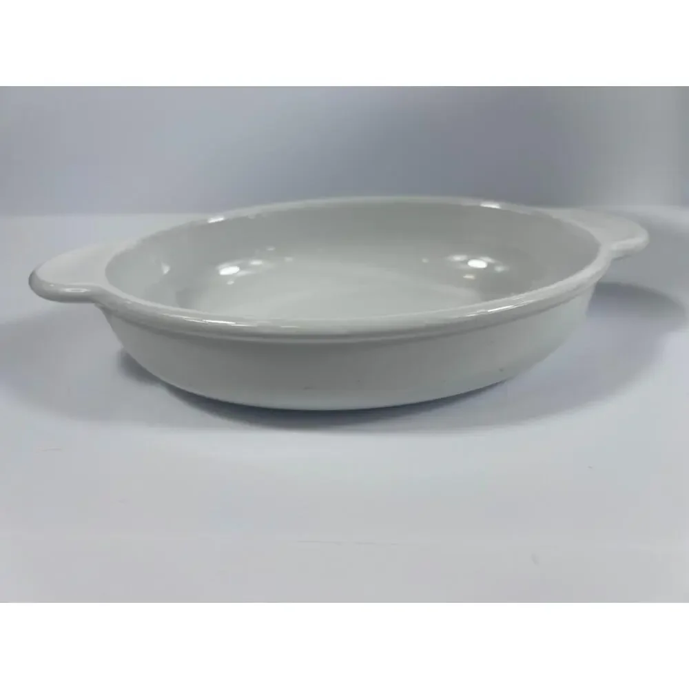 Vintage Corning Ware Grab It White Oval Casserole P-14-B w/Pyrex Lid P-14-C